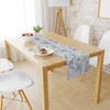 Snylcce Chinoiserie Table Runner 13 x 47 Inch Elegant Blue