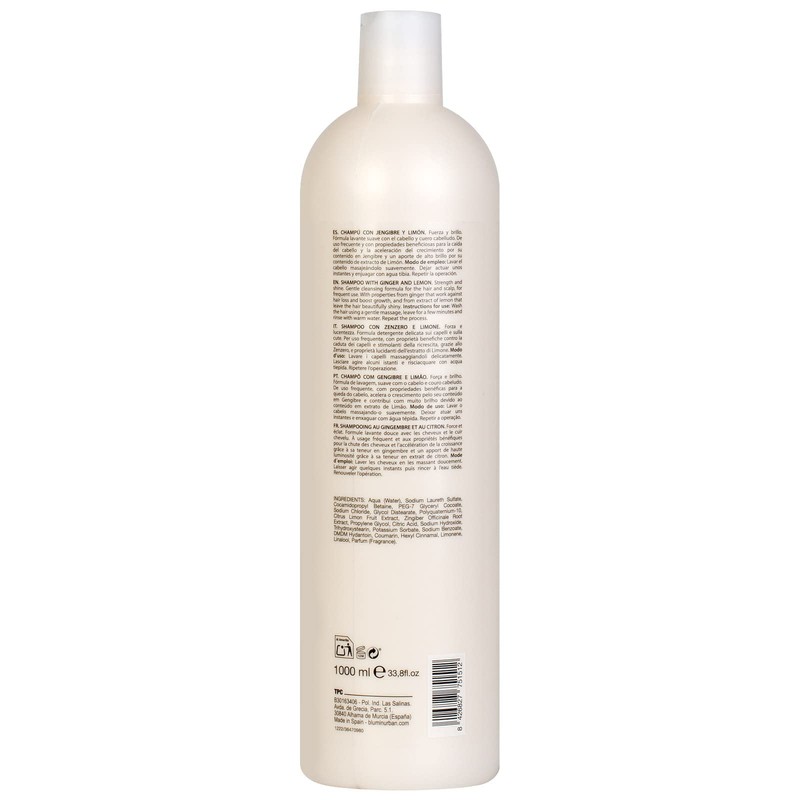 Blumin Ginger and Lemon Shampoo for All Hair Types –