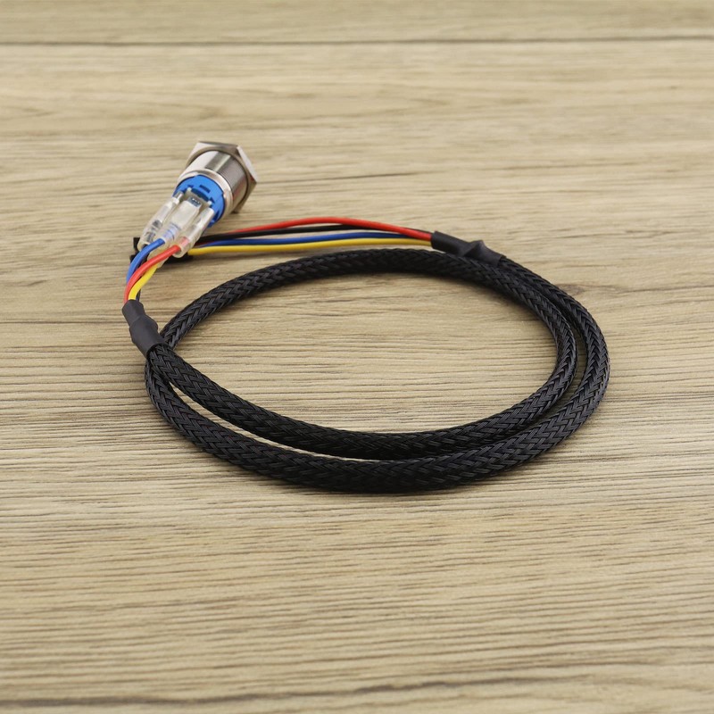 EMSea PC Power Reset Switch Computer Power Button Cable LED