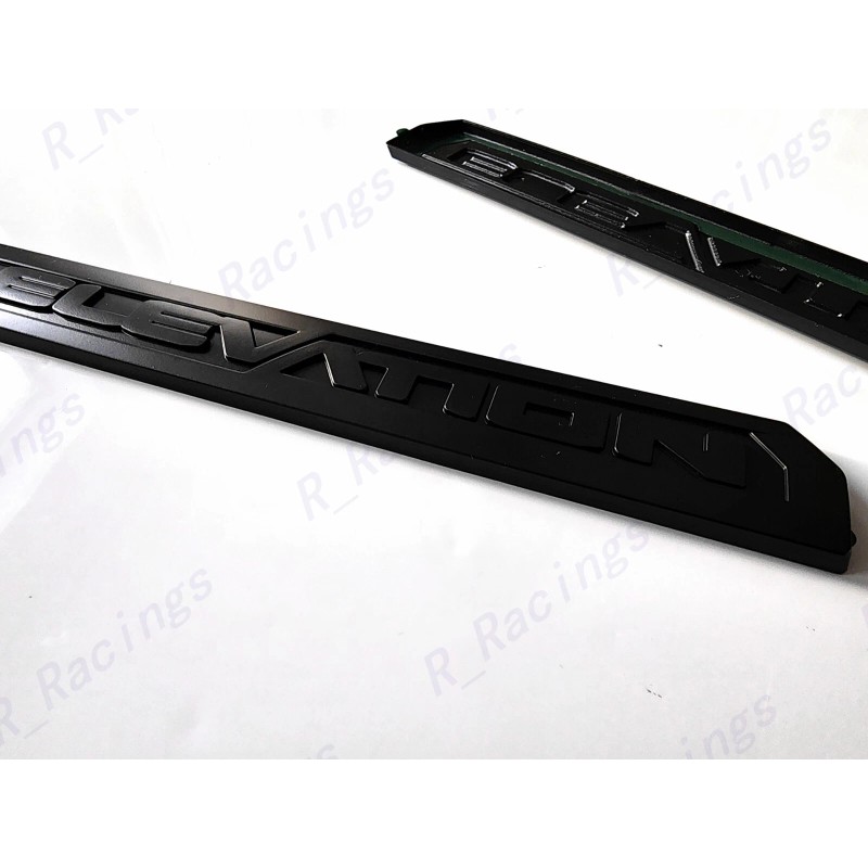 GMC OVERLAY 3PCS Matte Black Door Rear Elevation Emblem Badge