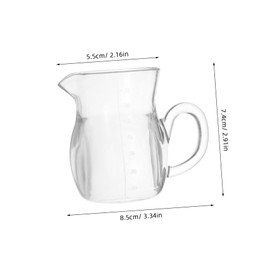 ULTECHNOVO Small Wine Decanter with Handle Transparent Pitcher for Easy Pouring Versatile Wine Dispenser for Home Restaurants and Bars Sturdy Clear Design for Convenient Serving