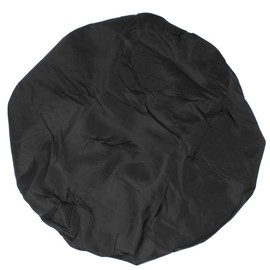 Donna Day and Night Silk Bonnet Hair Cap for Sleeping-Super Jumbo Size, Double Layered, Black