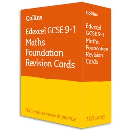 Edexcel GCSE 9-1 Maths Foundation Revision Cards: Ideal for the 2025 and 2026 exams (Collins GCSE Grade 9-1 Revision)
