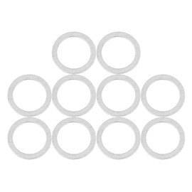 ACROPIX Front M18 Oil Release Plug Gasket for Volvo Compatible with S60 Silver Tone 10 Pcs