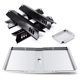Adviace Replacement Parts for Dyna-Glo DGF493BNP DGF510SBP, Drip Pan Grease Tray & Heat Tents Heat Shields for Dyna Glo DGF493BNP 4 Burner Grill