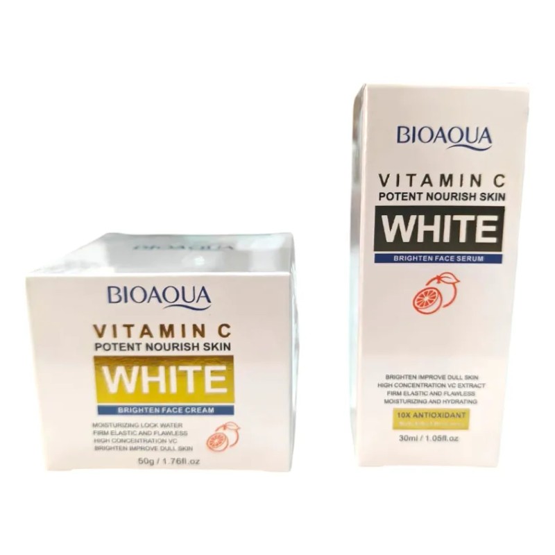 Kit Bioaqua Vitamina C Suero + Crema Facial Kit Aclarante