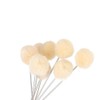 50pcs Leather Dyeing Tool, Wool Dust Swabs with Metal Handle