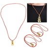 2Pcs Buddhist Pendant Vairocana Stupa Shaped Buddhism Necklace Clothing Bag