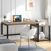 63 Inch Large Computer Desk with Printer Space & PC