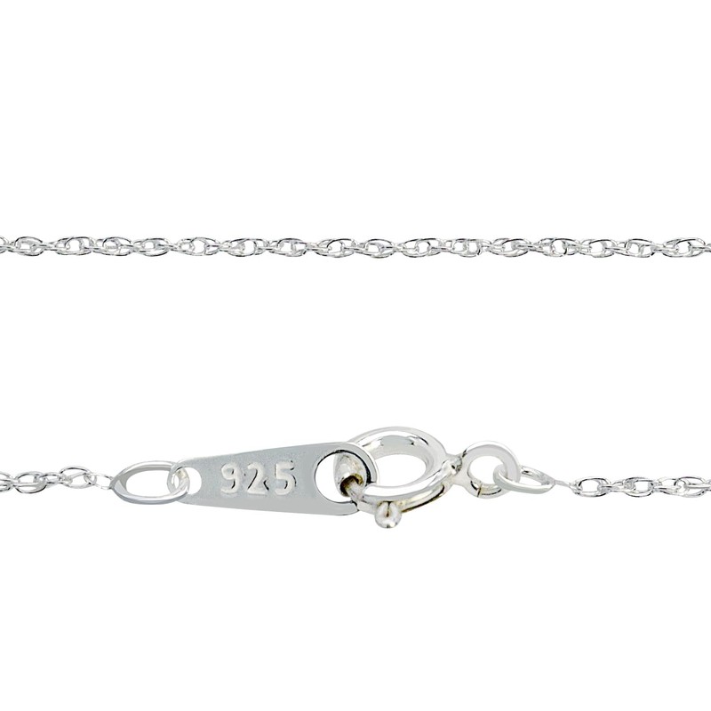 Sears Sv 925 Rope Chain Necklace, Silver, Silver, No Gemstone