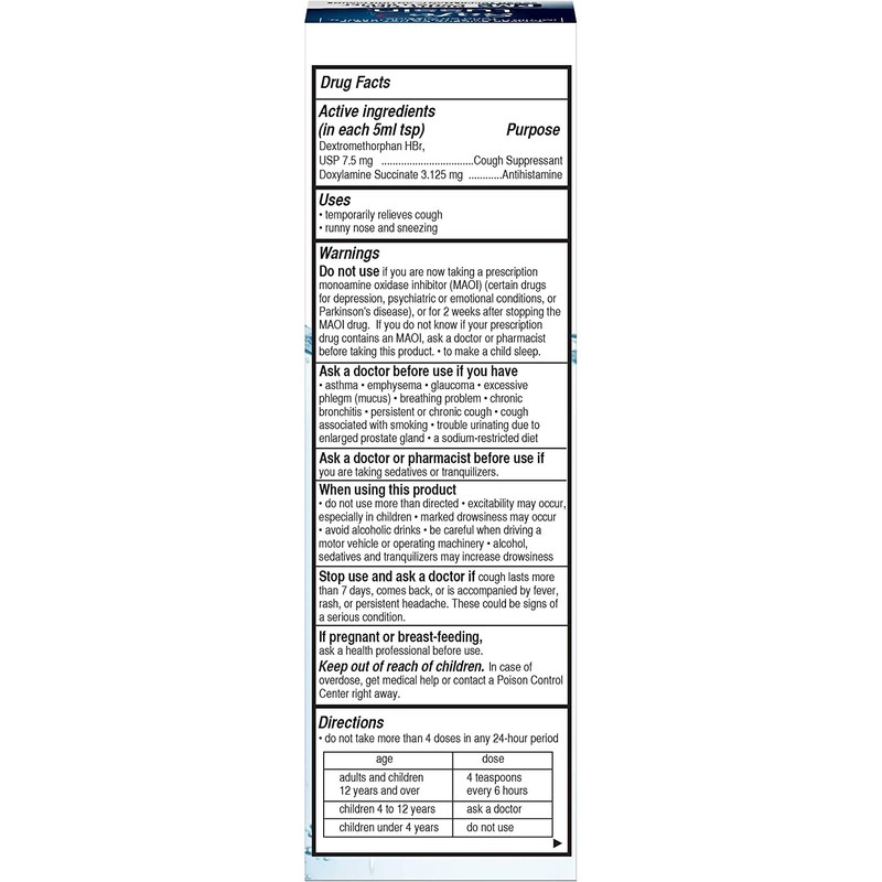 Safetussin PM Night Time Cough Relief 4 oz (Pack of