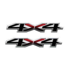 4x4 Off Road Decal Replacement Sticker | Bedside Off Road Decals for 4x4 Truck GMC Sierra Chevy Silverado Suburban 2019 2020 (Metallic)
