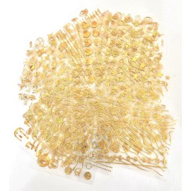 30 Sheets Gold Nail Art Stickers(G22)