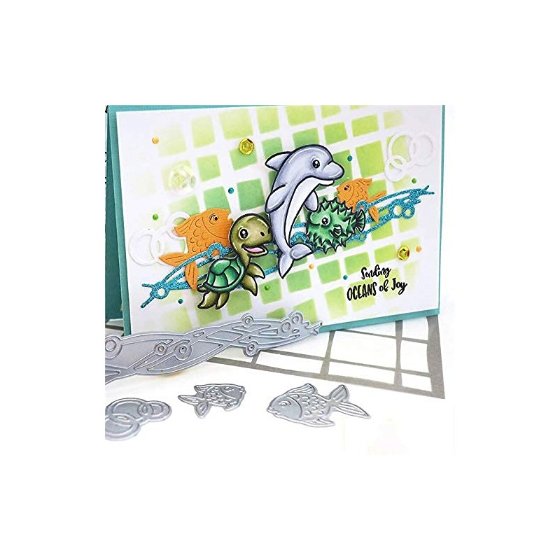 1 Pcs Wave Cutting Dies,Letmefun Metal Cutting Dies Stencils Scrapbooking