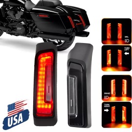 Unbranded LED Fender Tail Lights Turn Signal DRL For Harley Street Glide Road Glide 2024