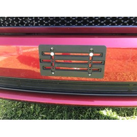 2 Front Bumper License Plate Tag Holder Mount Mounting Relocator Adapter Kit Bracket for Ram (All Models) Quantity Discount(9.95$ to 6.50$) (Each with 2 Screws + 4 Bolts & 4 Built in Nuts) (2)