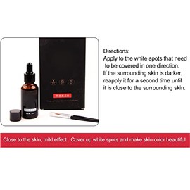Líquido Cubriente para Vitíligo, Corrector de Manchas Blancas de 30 Ml, Maquillaje Duradero a Prueba de Agua, Agradable para la Piel con Cuentagotas I