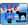 PCSCP "Life is Better with a Mastiff", laminiertes Hundeschild, 29,2