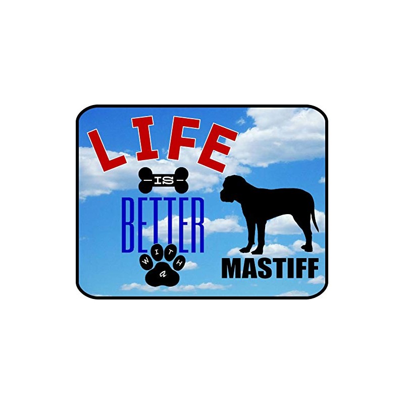 PCSCP "Life is Better with a Mastiff", laminiertes Hundeschild, 29,2