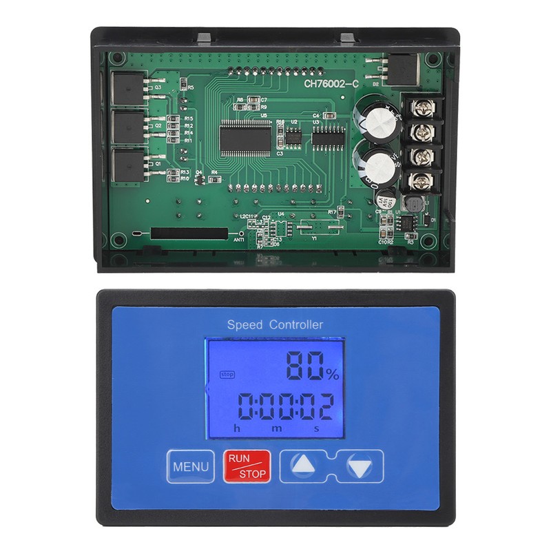 30A 6.5V-55V DC Brush Motor PWM Speed Controller Digital LCD