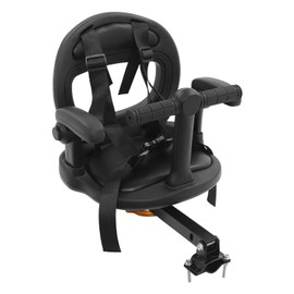 Children's Bicycle Seat, Front Bicycle Seat for Children, Bike Child Seat with 360° Rotation & Adjustable Armrests, Safety Belt for Children 6 Months-8 Years (B-Lack)