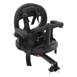 Children's Bicycle Seat, Front Bicycle Seat for Children, Bike Child Seat with 360° Rotation & Adjustable Armrests, Safety Belt for Children 6 Months-8 Years (B-Lack)