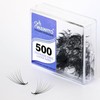 Lash Extension WAWITO 10D Premade Fans Eyelash Extensions 600pcs Pre Made Fans Lash Extensions Premade Lash Fans Volume Lash Extensions Eyelash Extension Premade Fans (500psc 3D C 12mm)