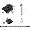 10 Pack Solar Panels Centre Clamps, Aluminium Solar Panel Mounting