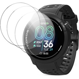 YAJOJO 3 Pack Screen Protector for COROS PACE Pro, 9H Hardness Tempered Glass for COROS PACE Pro GPS Sport Watch, 2.5D Round Edge,Anti-Scratch, Bubble Free, HD Clarity