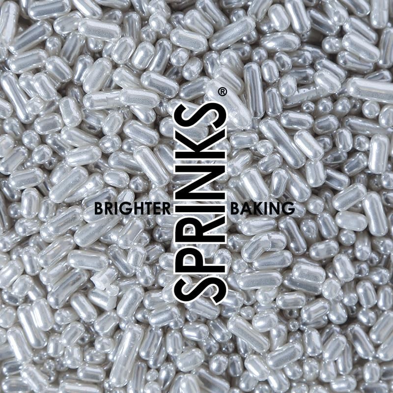 Sprinks Metallic Silver Jimmies 1mm 85g