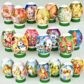 Easter Egg Decorating Kit - Pack 3 Thermo Shrink Sleeves - Easter Basket Stuffers - Decorative Easter Egg Wraps - Easter Decoration Wraps Pysanka - Ukrainian Pysanky Supplies - for 21 Easter Eggs