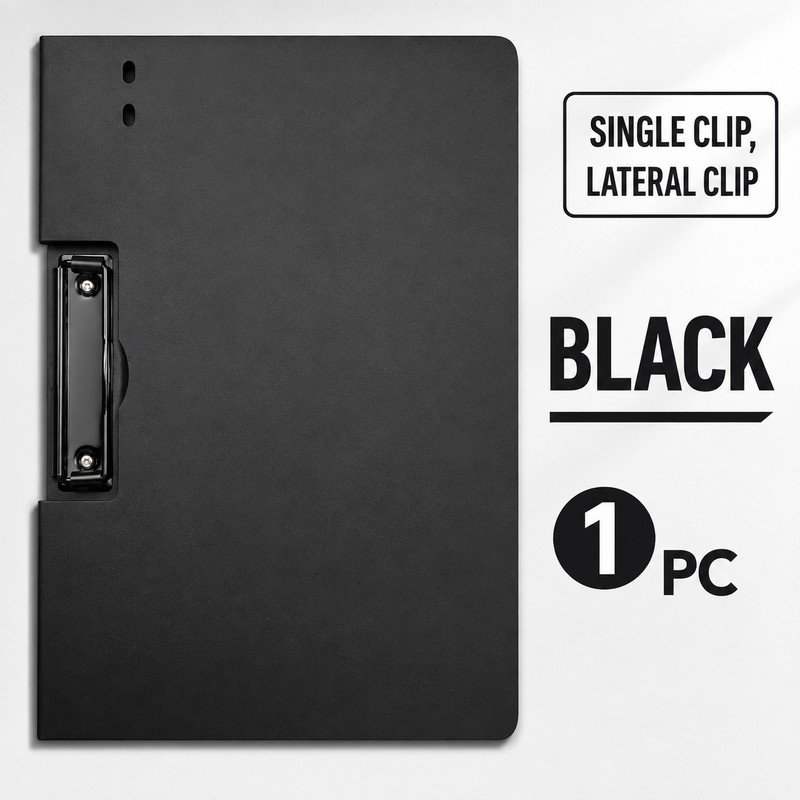 A4 Clipboard Folder with Protective Cover, Plastic Document Organizer and