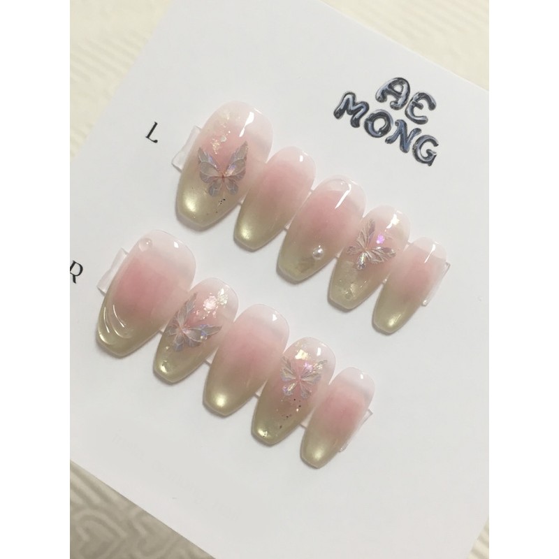 [Summer Nail Dream Core] Fairy Garden - Almond Flat Fit