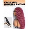 GORGIUS Burgundy Water Wave Lace Front Wigs Pre Cut Glueless
