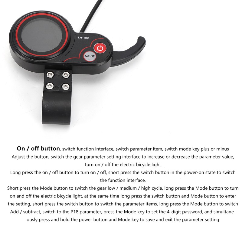 LCD Colorful Screen Controller Thumb Throttle Double Drive for Electric