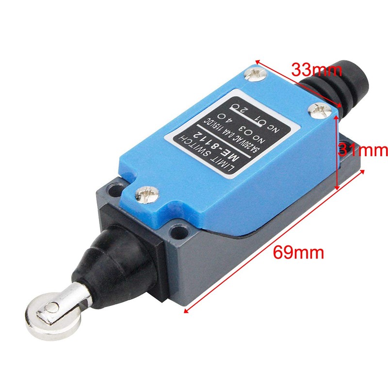 GUUZI 4pcs ME8112 Roller Tappet Momentary Limit Switch 1NC 1NO