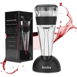 Wine Aerator, Hotder Red Wine Decanter, Wine Aerator Pourer Spout with Stand Gift Set for Wine Lovers, Home and Party