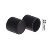 BCP 16pcs Black Color Round Table Chair Rubber Leg Tips