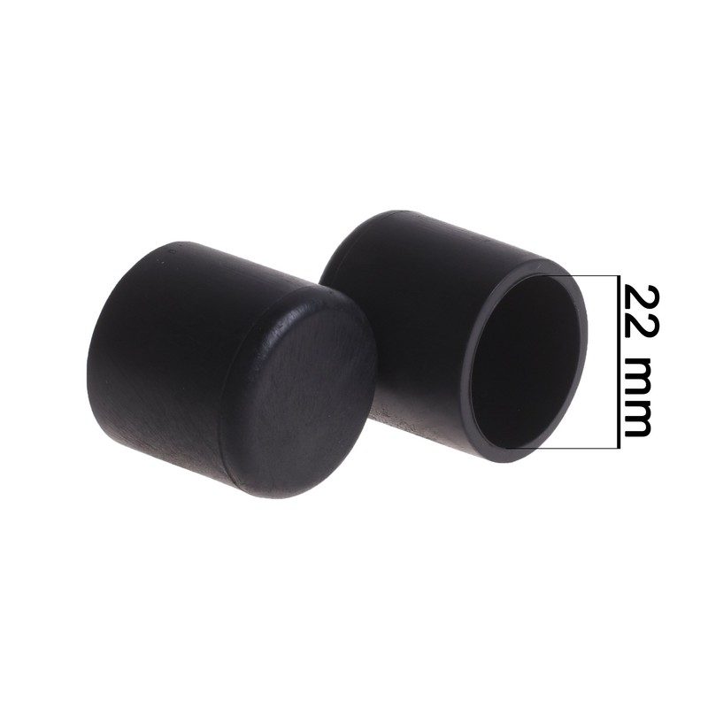 BCP 16pcs Black Color Round Table Chair Rubber Leg Tips