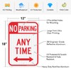 Faittoo 4 Pack No Parking Anytime Sign with Arrows, No