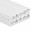 vidaXL Cable Management Raceway - White PVC Cord Hider, Screwable