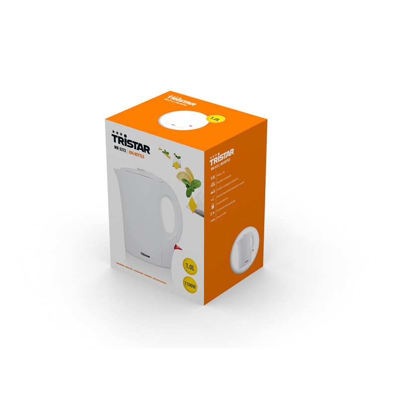 Tristar WK-3372 Wasserkocher 1 L - 1100 W, weiß
