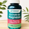 Glicinato de Magnesio Solanum, Suplemento Para Relajación y Sueño, 220 Cápsulas Veganas