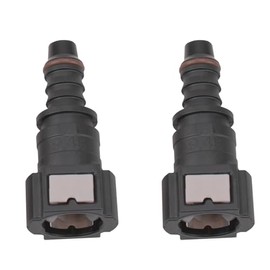 9.49 Fuel Quick Connector Female Tube to Male Barb, Pack of 2