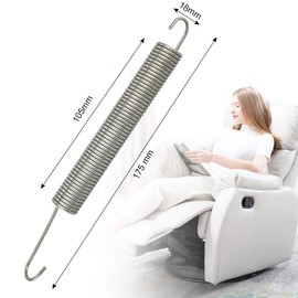 Snillok 2 PCS 7 Inch Recliner Replacement Springs, Sofa Chair Mechanism Tension Springs Replacement Coil Helical Extended Compressed Springs Assortment Kits Hook for Recliner Chairs and Sofas