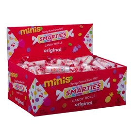 Smarties Candy Mini Rolls - Gluten & Vegan Free - Classic Sweetness From Family Owned Company Since 1949, Peanut & Dairy Free - Individually Wrapped Bulk Halloween Candy- 28oz (Pack of 1)