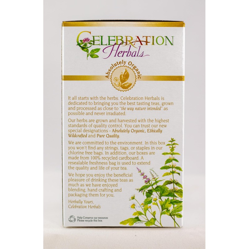 Celebration Herbals Organic Chaste Tree Berries Tea, 24 Bags