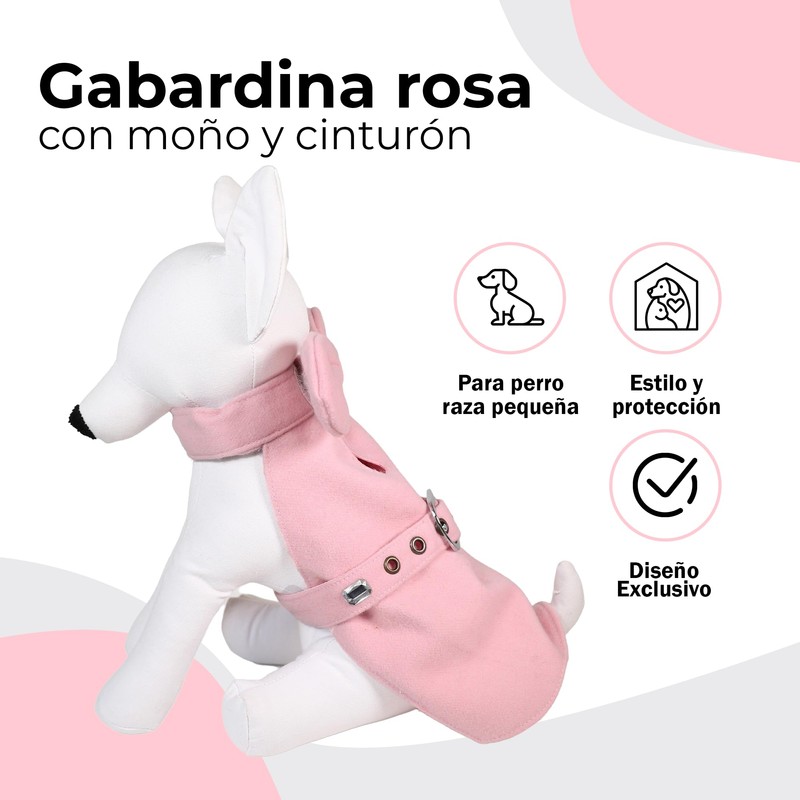 LOLA B. | Vestido Rosa para Perro con Moño y