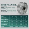 LONGRUNFORU 6" x 2" Industrial Casters, Steel Cast Iron Wheel