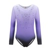 DoGeek Gymnastics Leotards for Girls Gradient Color Sparkle Leotard Dance
